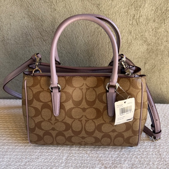 Coach Mini Surrey Carryall In Signature Canvas NEW - Picture 7 of 12